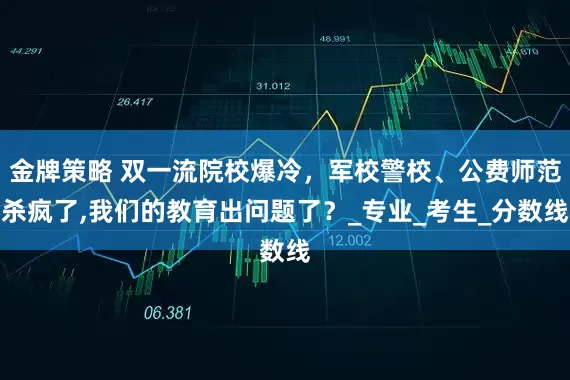 金牌策略 双一流院校爆冷，军校警校、公费师范杀疯了,我们的教育出问题了？_专业_考生_分数线