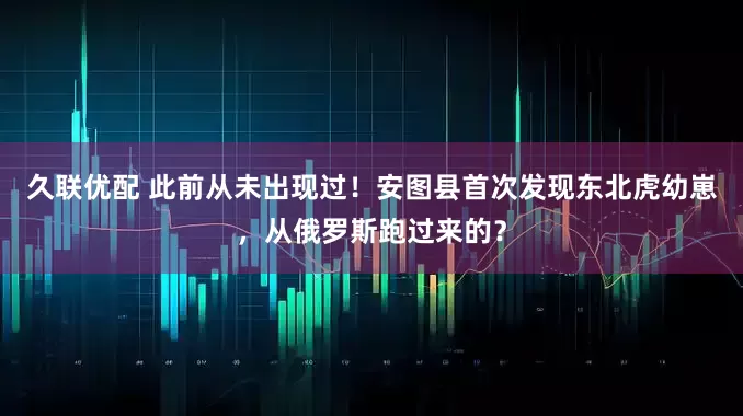 久联优配 此前从未出现过！安图县首次发现东北虎幼崽，从俄罗斯跑过来的？